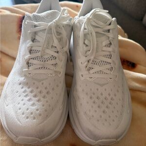 Hoka One One White Women's Athletic Shoes